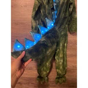 Pottery Barn Kids Dragon Halloween Costume Light Up Size 3T green